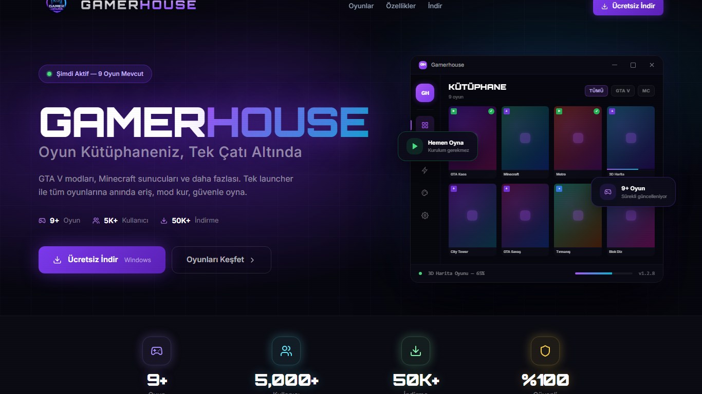 GamerHouse ekran görüntüsü