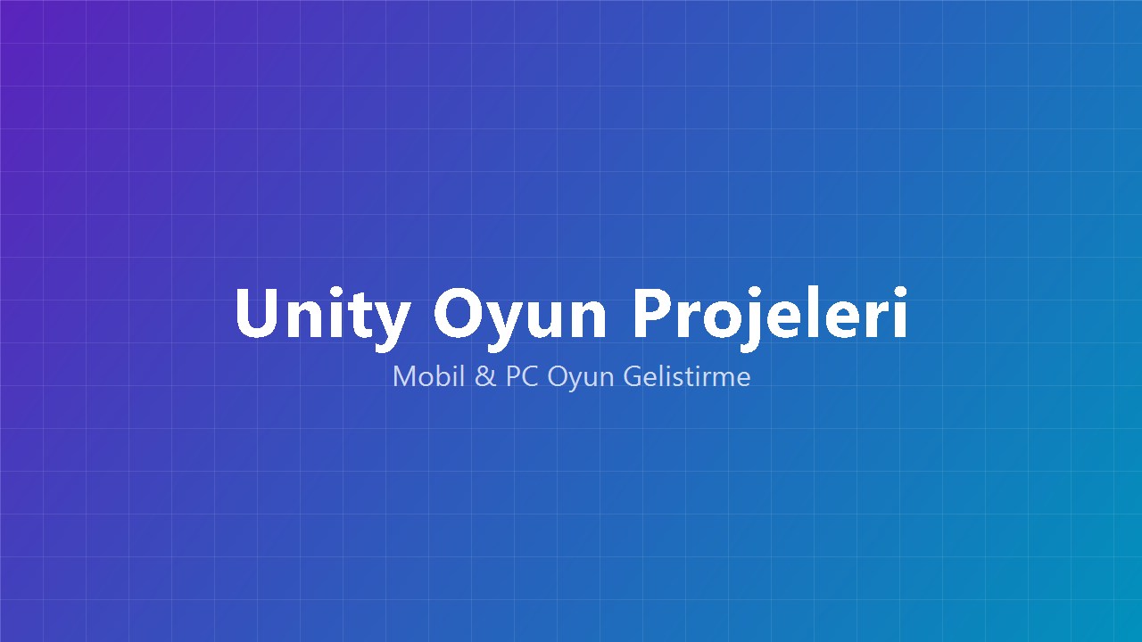 Unity Oyun Projeleri ekran 1